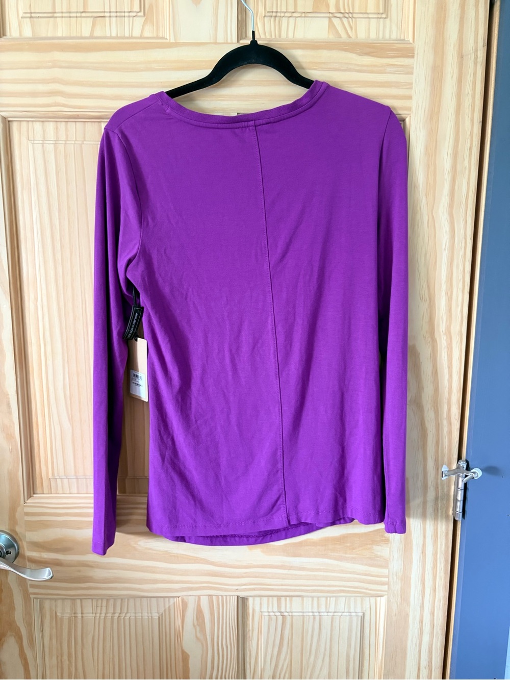 Halogen Purple Surplice Long-Sleeve Top - Picture 5 of 5